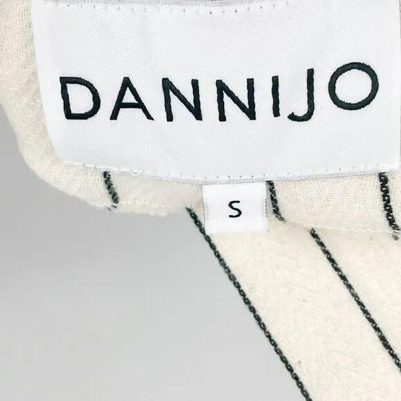 DANNIJO Wide Leg Embroidered Yin Yang Zodiac Cropped Cotton Overalls Jumpsuit - Picture 11 of 14